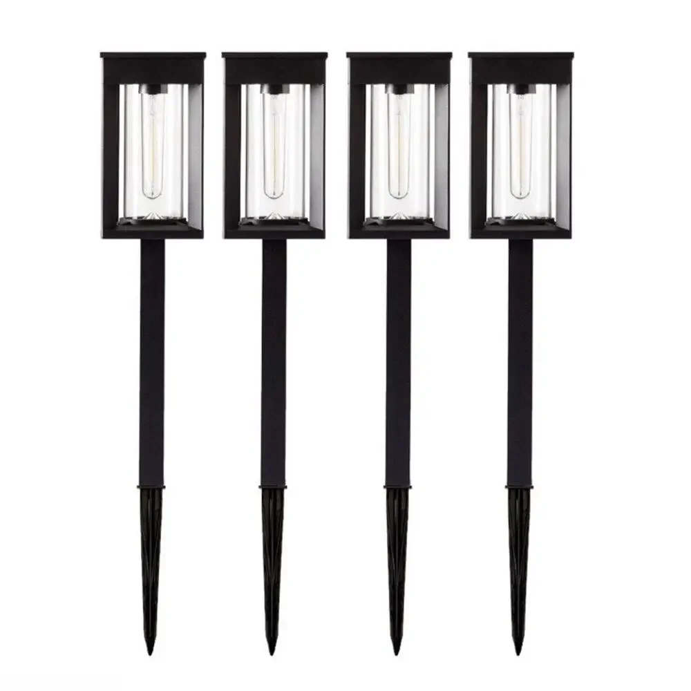 GTX Solar LED Pathway Lights, 4-Pack - Outdoor Garden Landscape Stake Lights NEW